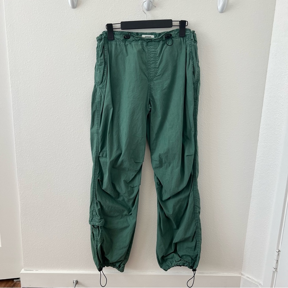 GARAGE green parachute pants